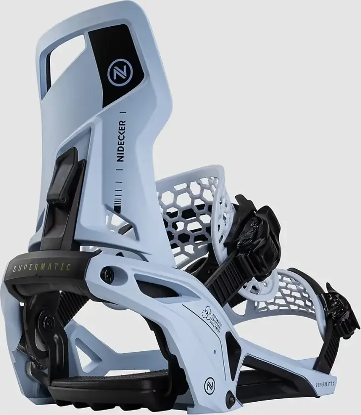 Supermatic 2025 Snowboardbinding blå