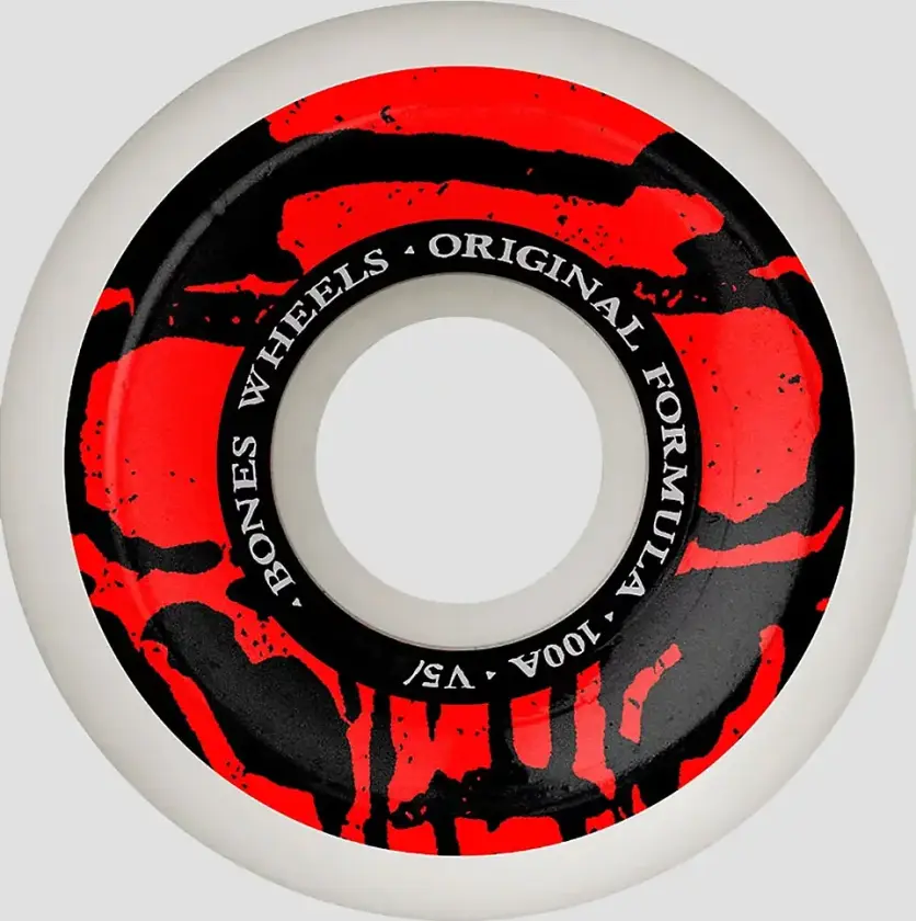 Mummy Skulls 100A V5 Sidecut 55mm Hjul hvit