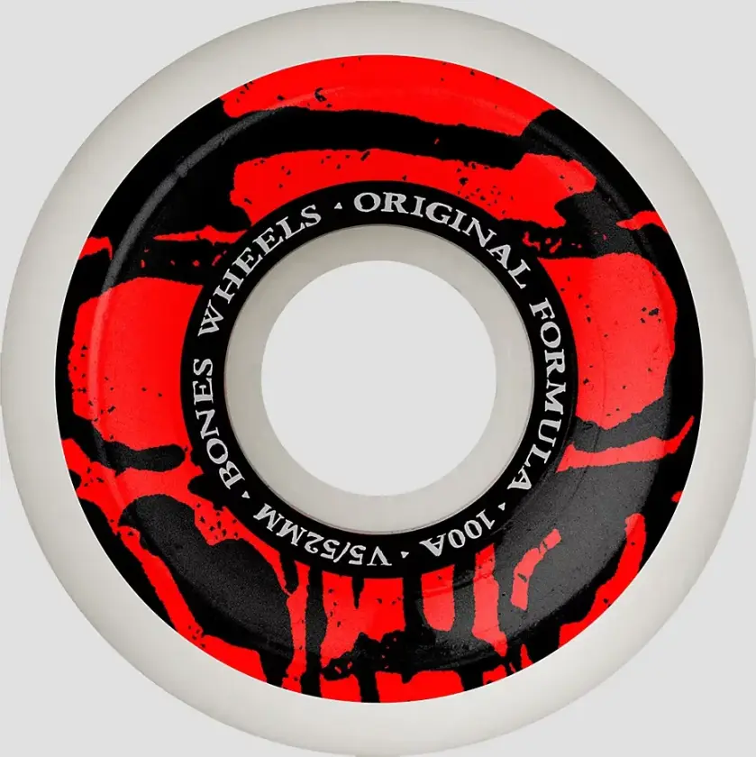 Mummy Skulls 100A V5 Sidecut 52mm Hjul hvit
