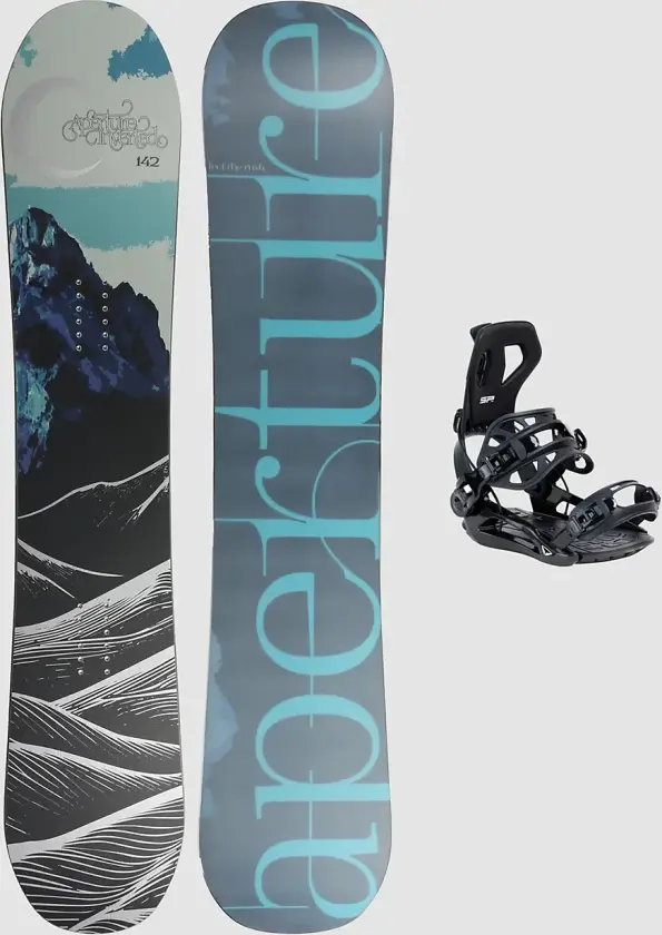 Inverted + SP FT360 S 2025 Snowboardpakke mønster