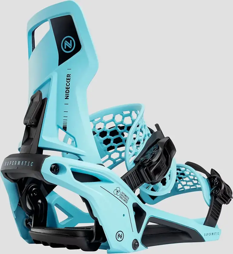 Supermatic 2025 Snowboardbinding blå