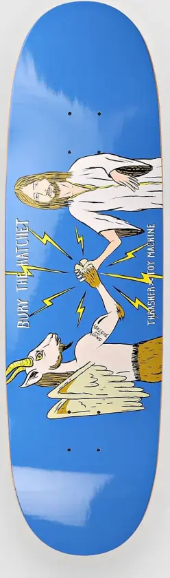 X Thrasher Bury The Hatched Egg 8.88" Skateboard Deck blå