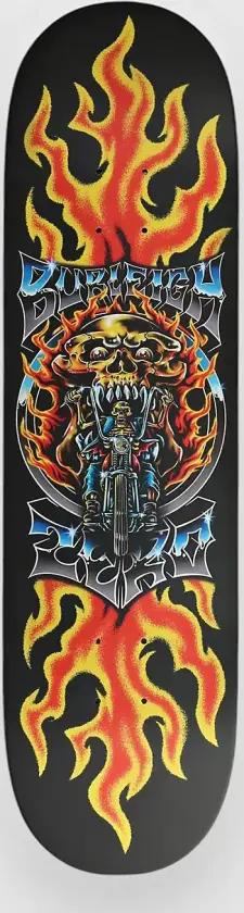 Burleigh - Chrome 8.5" Skateboard Deck svart