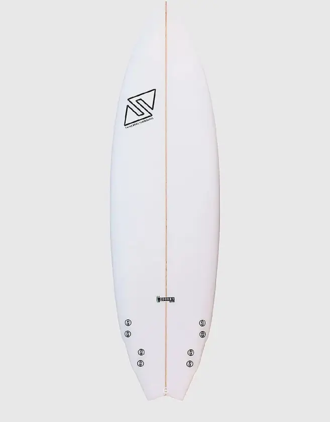 Johnny Fish FCS2 Surfebrett hvit