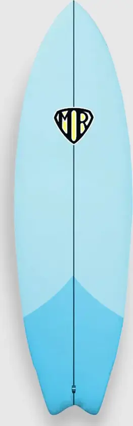 Mr Epoxy Soft Super Twin 6'8 Surfebrett blå