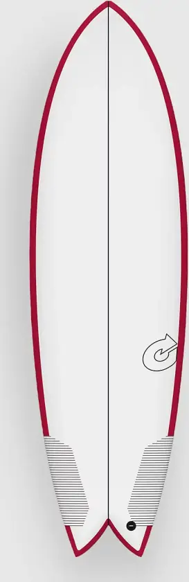 Tec Bigboy Fish Rail 7'2 Surfebrett hvit