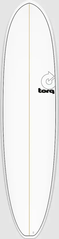 Epoxy Tet V+ Funboard Pinlines 7'4 Surfebrett hvit