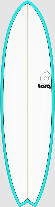 Epoxy Tet Mod Fish Pinlines 6'10 Surfebrett blå