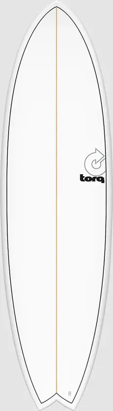 Epoxy Tet Mod Fish Pinlines Surfebrett hvit