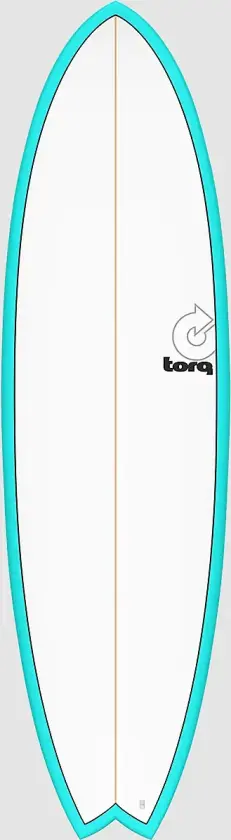 Epoxy Tet Mod Fish Pinlines Surfebrett blå