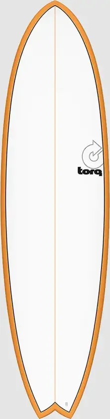 Epoxy Tet Mod Fish Orangerail 7'2 Surfebrett oransj