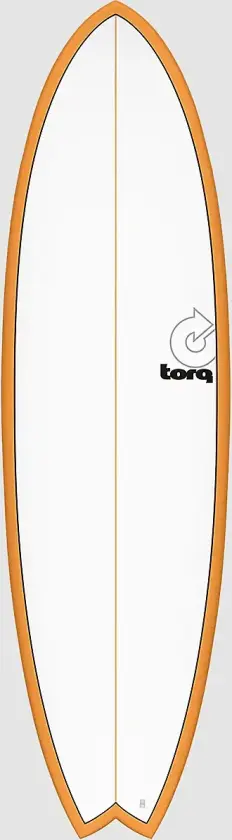 Epoxy Tet Mod Fish Orangerail Surfebrett oransj