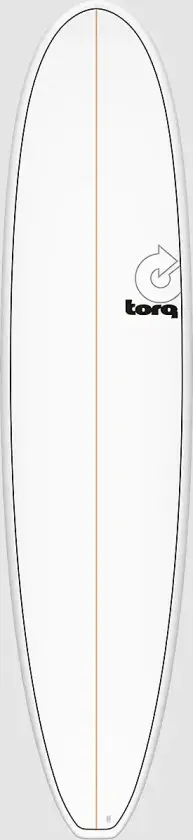 Epoxy Tet Longboard Pinlines 8'0 Surfebrett hvit