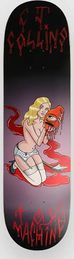 Collins Seductress 8.5" Skateboard Deck svart