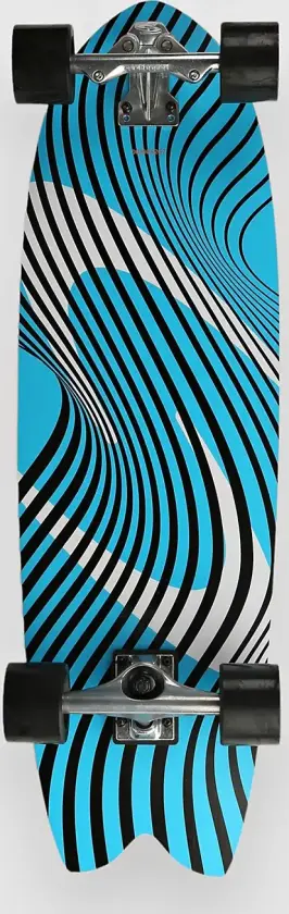 Fish 32" Surfskate blå