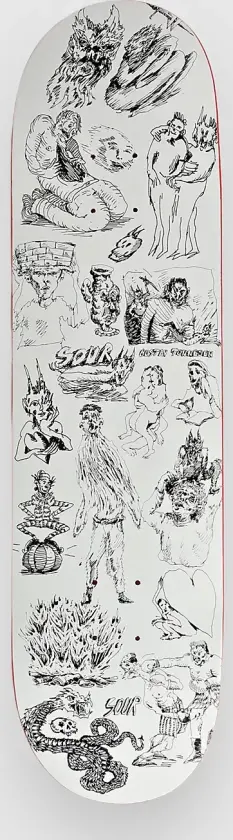 Gustav - Popsicle 8.25" Skateboard Deck hvit