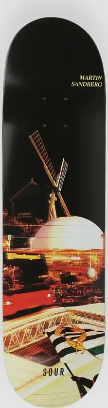 Marre - Stockholm Nights 8.25" Skateboard Deck svart