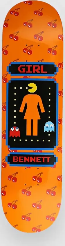 Bennett Pac-Man 8.25" Skateboard Deck oransj