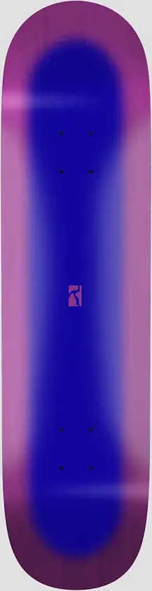 Neon Blue 8.2"Square Tail, High Concave Skateboard Deck blå