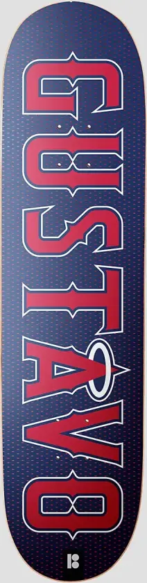 Outfield Gustavo 8.0"X31.33" Skateboard Deck mønster