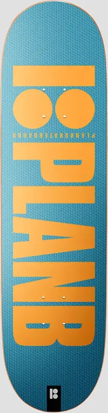 Og Metallic Blue-Yellow 8.75"X32.125" Skateboard Deck mønster