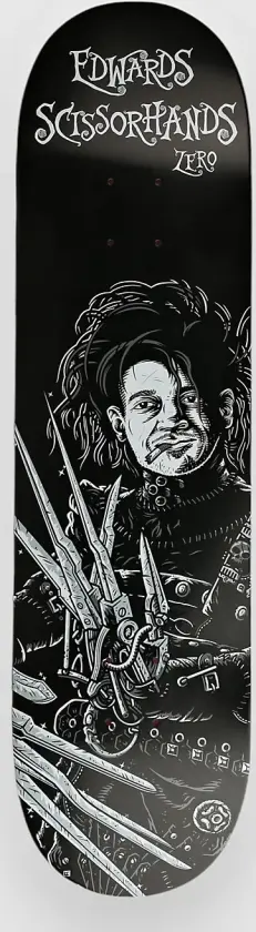 Edwards Scissorhands 8.25" Skateboard Deck svart