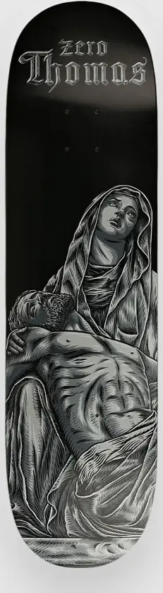 Thomas - La Pieta 8.5" Skateboard Deck svart