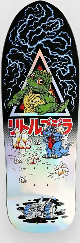 X Godzilla Jr. Natas 9.9" Skateboard Deck svart
