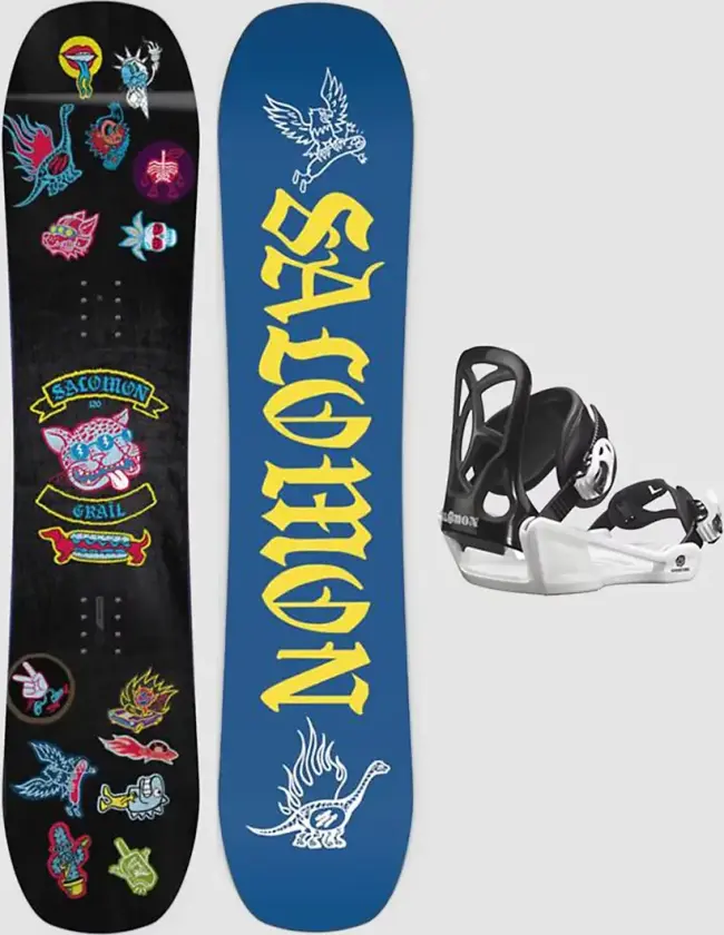Grail+Goodtime XS black Snowboardpakke mønster