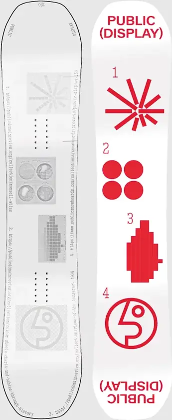 Display 2025 Snowboard mønster