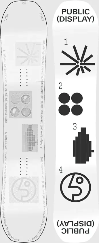 Display 2025 Snowboard mønster