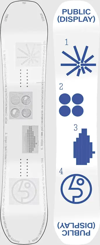 Display 2025 Snowboard mønster