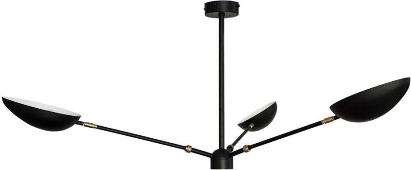 Spoon takpendel matt svart, messing