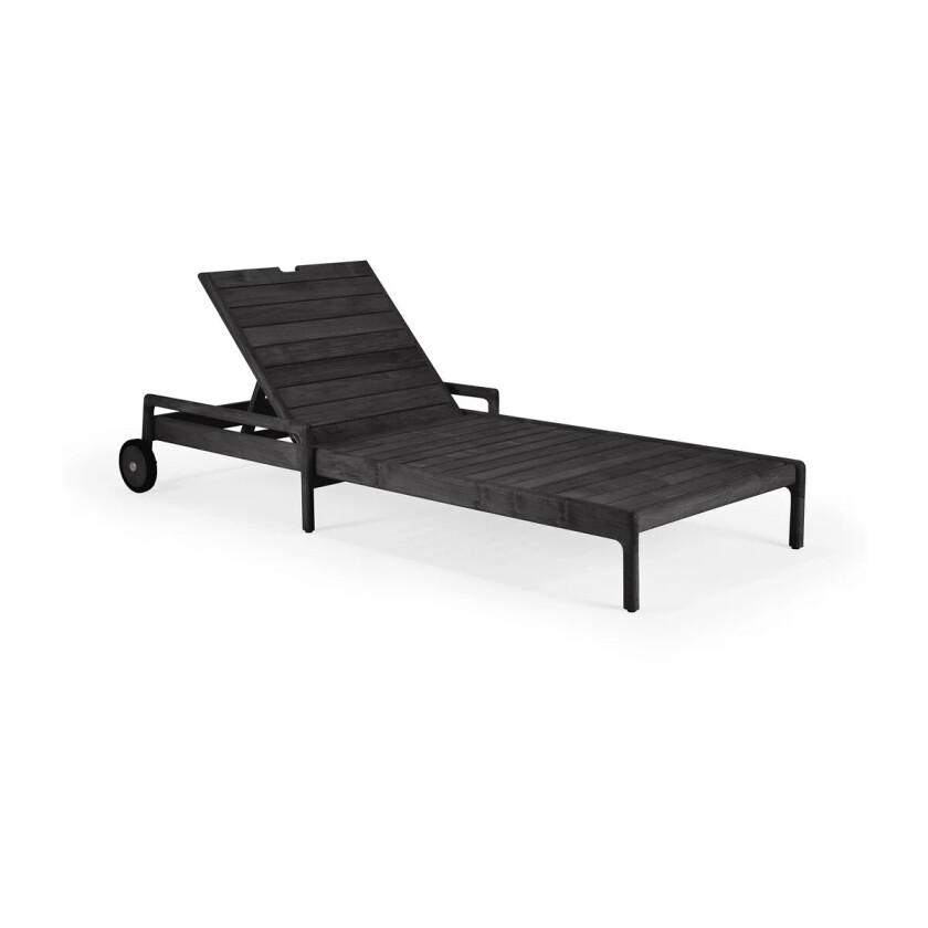 Jack outdoor solseng svartbeiset teak Ekskl. pute