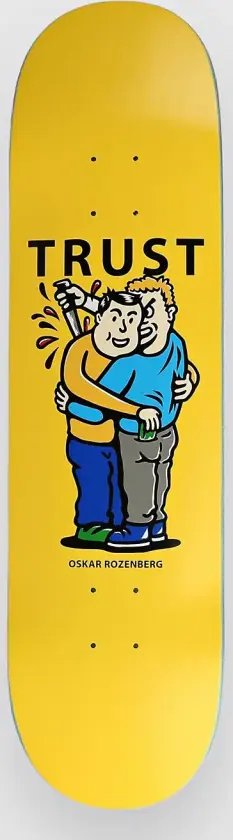 Oskar Rozenberg - Trust 8.375" Skateboard Deck gul