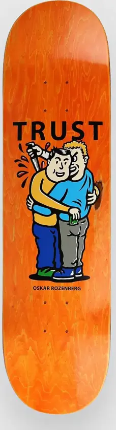 Oskar Rozenberg - Trust 8.25" Skateboard Deck oransj