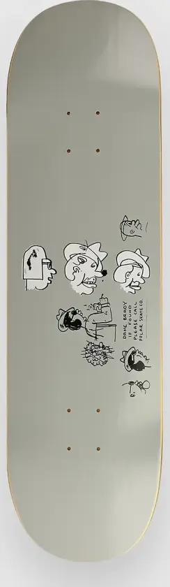Dane Brady - Mia 8.75" Skateboard Deck grå