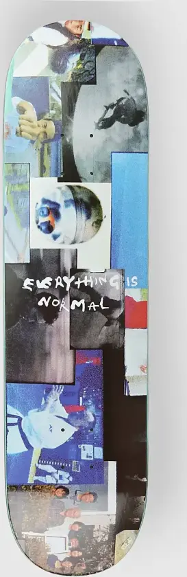Everything Is Normal - B 8.25" Skateboard Deck blå