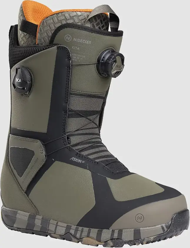 Kita 2025 Snowboard Boots grønn