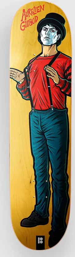 Warriors Giraud 8.125"X31.75" Skateboard Deck mønster
