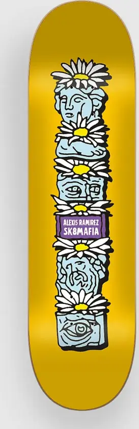 Piled Ramirez 8.25"X32" Skateboard Deck mønster