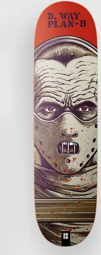 Hannibal Way 9.25"X32.25" Skateboard Deck mønster