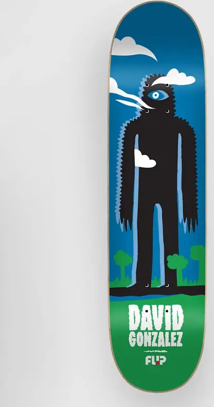 Gonzalez Creatures 8.0"X31.50" Skateboard Deck mønster