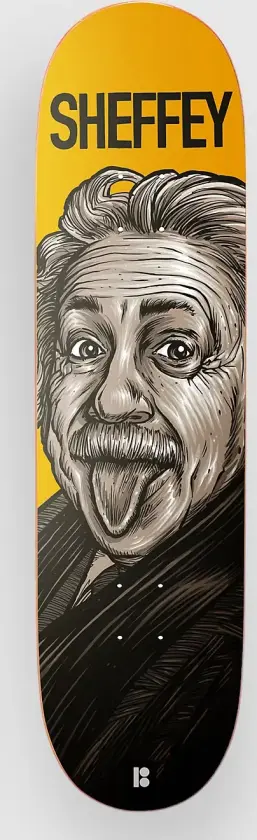 Genius Sheffey 8.75"X32.125" Skateboard Deck mønster