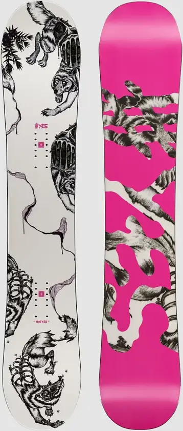 Hel Yes 2025 Snowboard hvit