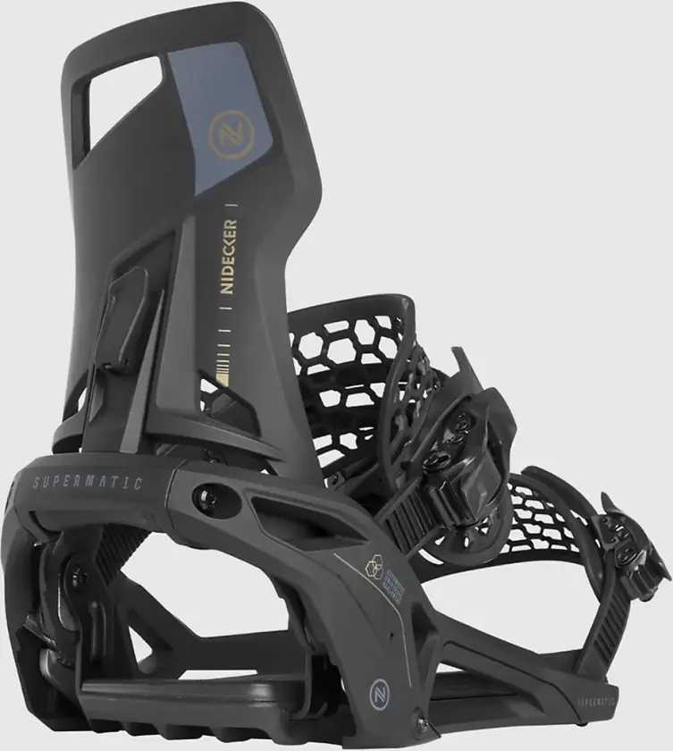 Supermatic 2025 Snowboardbinding svart