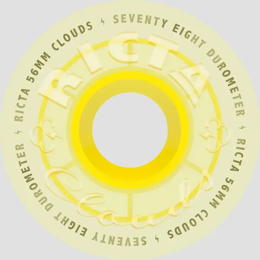 Hi Vis Clouds 78A 56mm Hjul gul