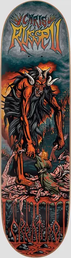 Russell Beastial 8.6" Skateboard Deck mønster