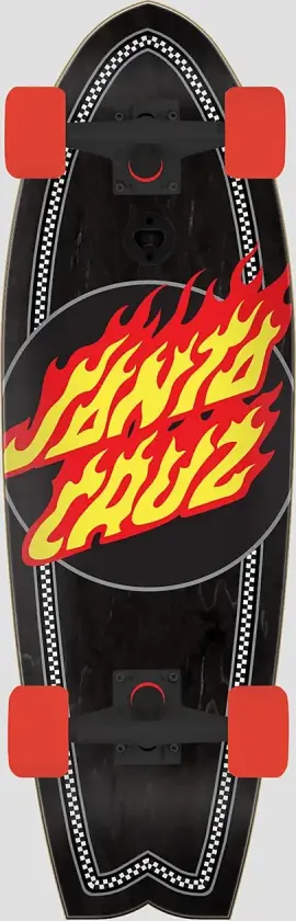 Flame Dot Check Shark 8.8" Komplette svart