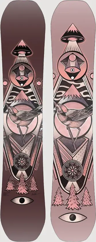 The Ennitime 2025 Snowboard rød